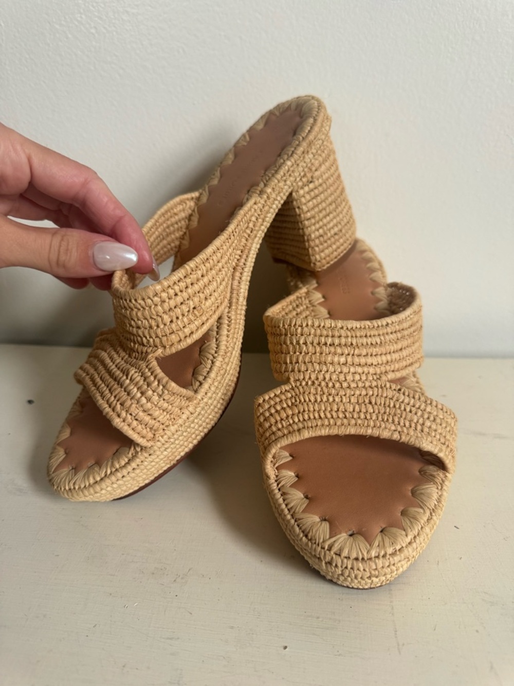 Carrie Forbes Raffia Heels Size 36 EU